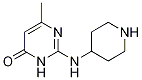 6-Methyl-2-(piperidin-4-ylamino)-3h-pyrimidin-4-one Structure,1239782-96-7Structure