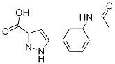 5-(3-Acetylaminophenyl)-1h-pyrazole-3-carboxylic acid Structure,1240061-39-5Structure