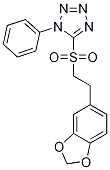 5-((2-(Benzo[d][1,3]dioxol-5-yl)ethyl)sulfonyl)-1-phenyl-1h-tetrazole Structure,1240725-37-4Structure