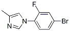 1-(4-Bromo-2-fluorophenyl)-4-methyl-1h-imidazole Structure,1241675-16-0Structure