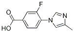 3-Fluoro-4-(4-methyl-1h-imidazol-1-yl)benzoic acid Structure,1243205-04-0Structure