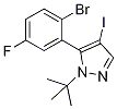 5-(2-Bromo-5-fluorophenyl)-1-(tert-butyl)-4-iodo-1h-pyrazole Structure,1245643-25-7Structure