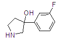 3-(3-Fluorophenyl)pyrrolidin-3-ol Structure,1245648-01-4Structure