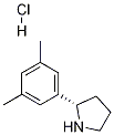 (S)-2-(3,5-dimethylphenyl)pyrrolidine hydrochloride Structure,1245649-28-8Structure