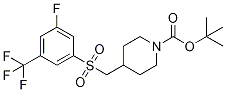 Tert-butyl 4-((3-fluoro-5-(trifluoromethyl)phenylsulfonyl)methyl)piperidine-1-carboxylate Structure,1245784-24-0Structure