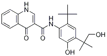 N-(2-(tert-butyl)-5-hydroxy-4-(1-hydroxy-2-methylpropan-2-yl)phenyl)-4-oxo-1,4-dihydroquinoline-3-carboxamide Structure,1246213-23-9Structure