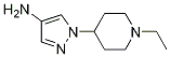 1-(1-乙基-4-哌啶基)-1H-吡唑-4-胺結(jié)構(gòu)式_1246551-22-3結(jié)構(gòu)式