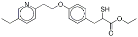 α-thio-4-[2-(5-ethyl-2-pyridinyl)ethoxy]benzenepropanoic acid ethyl ester Structure,1246816-33-0Structure