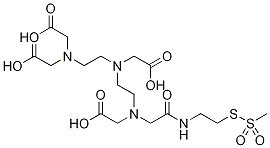 N-[S-Methanethiosulfonylcystaminyl]diethylenetriaminepentaacetic Acid, Monoamide Structure,1246817-77-5Structure