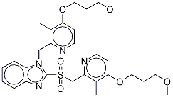 N-[[4-(3-Methoxypropoxy)-3-methyl-2-pyridinyl]methyl] Rabeprazole Sulfone Structure,1246818-79-0Structure