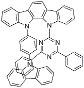 5-[4-(9H-咔唑-9-基)苯基]-7-(4,6-二苯基-1,3,5-噻嗪-2-基)-5,7-二氫-吲哚并[2,3-b]咔唑結(jié)構(gòu)式_1246963-70-1結(jié)構(gòu)式