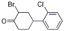 2-Bromo-4-(2-chlorophenyl)cyclohexanone Structure,1247885-44-4Structure