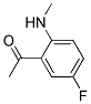 Ethanone, 1-[5-fluoro-2-(methylamino)phenyl]-(9ci) Structure,124958-74-3Structure