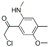 Ethanone, 2-chloro-1-[5-methoxy-4-methyl-2-(methylamino)phenyl]- Structure,124959-21-3Structure