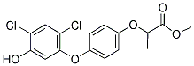 2-[4-(2,4-Dichloro-5-hydroxyphenoxy)phenoxy]propanoic acid methyl ester Structure,124992-48-9Structure