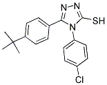 5-[4-(Tert-butyl)phenyl]-4-(4-chlorophenyl)-4h-1,2,4-triazole-3-thiol Structure,124998-68-1Structure