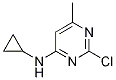 (2-Chloro-6-methyl-pyrimidin-4-yl)-cyclopropyl-amine Structure,1250038-98-2Structure