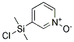 Pyridine, 3-(chlorodimethylsilyl)-, 1-oxide (9ci) Structure,125186-98-3Structure