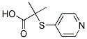 2-Methyl-2-(4-pyridinylthio)propanoic acid Structure,125305-75-1Structure