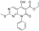 Ethyl 5-hydroxy-2-(methylthio)-7-oxo-8-phenyl-7,8-dihydropyrido[2,3-d]pyrimidine-6-carboxylate Structure,1253791-97-7Structure