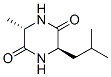 2,5-Piperazinedione,3-methyl-6-(2-methylpropyl)-,trans-(9ci) Structure,125410-18-6Structure