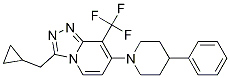 3-(Cyclopropylmethyl)-7-(4-phenylpiperidin-1-yl)-8-(trifluoromethyl)-[1,2,4]triazolo[4,3-a]pyridine Structure,1254977-87-1Structure