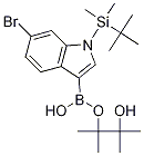 6-Bromo-1-(t-butyldimethylsilanyl)indole-3-boronic acid pinacol ester Structure,1256358-99-2Structure