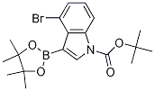 Tert-butyl 4-bromo-3-(4455-tetramethyl-132-dioxaborolan-2-yl)-1h-indole-1-carboxylate Structure,1256360-01-6Structure