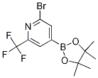 2-Bromo-6-trifluoromethylpyridine-4-boronic acid pinacol ester Structure,1256360-49-2Structure