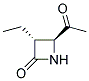 2-Azetidinone, 4-acetyl-3-ethyl-, trans-(9ci) Structure,125639-95-4Structure