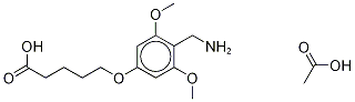 5-[4-(Aminomethyl)-3,5-dimethoxyphenoxy]pentanoic acid acetate Structure,125666-67-3Structure