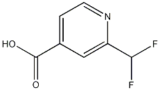 2-(Difluoromethyl)-4-pyridinecarboxylic acid Structure,1256818-14-0Structure