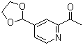 1-[4-(1,3-Dioxolan-2-yl)-2-pyridinyl]ethanone Structure,1256821-89-2Structure