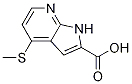 4-(Methylthio)-1h-pyrrolo[2,3-b]pyridine-2-carboxylic acid Structure,1256833-38-1Structure