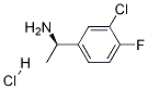 (R)-1-(3-chloro-4-fluorophenyl)ethanamine-hcl Structure,1257106-65-2Structure