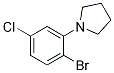 1-Bromo-4-chloro-2-pyrrolidinobenzene Structure,1257664-93-9Structure