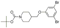 1-(N-boc-piperidin-4-ylmethoxy)-3,5-dibromobenzene Structure,1257665-16-9Structure