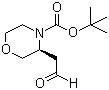 (S)-n-boc-3-(2-氧代-乙基)-嗎啉結(jié)構(gòu)式_1257855-05-2結(jié)構(gòu)式