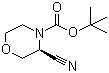 (S)-3-氰基-嗎啉-4-羧酸叔丁酯結(jié)構(gòu)式_1257856-86-2結(jié)構(gòu)式