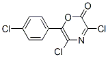 2H-1,4-oxazin-2-one, 3,5-dichloro-6-(4-chlorophenyl)-Structure,125850-01-3Structure 2H-1,4-oxazin-2-one, 3,5-dichloro-6-(4-chlorophenyl)- Structure,125850-01-3Structure