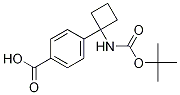 4-(1-(Tert-butoxycarbonylamino)cyclobutyl)benzoic acid Structure,1259223-99-8Structure