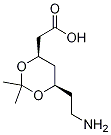 (4R,cis)-6-(2-aminoethyl)-2,2-dimethyl-1,3-dioxane-4-acetic acid Structure,125995-17-7Structure