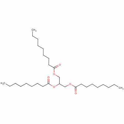 1,3-Di(nonanoyloxy)propan-2-yl nonanoate Structure,126-53-4Structure