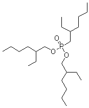 Bis(2-ethylhexyl)-2-ethylhexylphosphonate Structure,126-63-6Structure