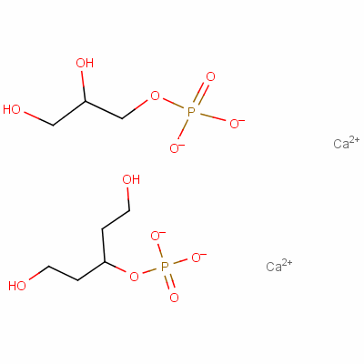 Calcium 2,3-hydroxypropyl phosphate Structure,126-95-4Structure