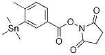 N-succinimidyl 4-methyl-3-trimethylstannyl benzoate Structure,1260152-46-2Structure