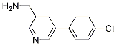 (5-(4-Chlorophenyl)pyridin-3-yl)methanamine Structure,1260180-20-8Structure