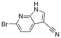 6-Bromo-1h-pyrrolo[2,3-b]pyridine-3-carbonitrile Structure,1260387-10-7Structure