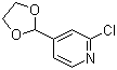 2-Chloro-4-(1,3-dioxolan-2-yl)pyridine Structure,1260664-72-9Structure