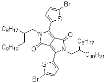 3,6-Bis(5-bromothiophen-2-yl)-2,5-bis(2-octyldodecyl)pyrrolo[3,4-c]pyrrole-1,4(2h,5h)-dione Structure,1260685-63-9Structure